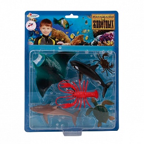 Набор из 6-и фигурок морских обитателей, 10 см. (Играем Вместе, BC971406A15sim)